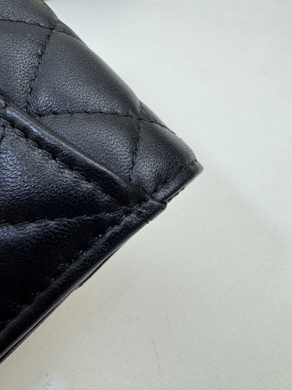 CHANEL CF Cardholder 羊皮黑金