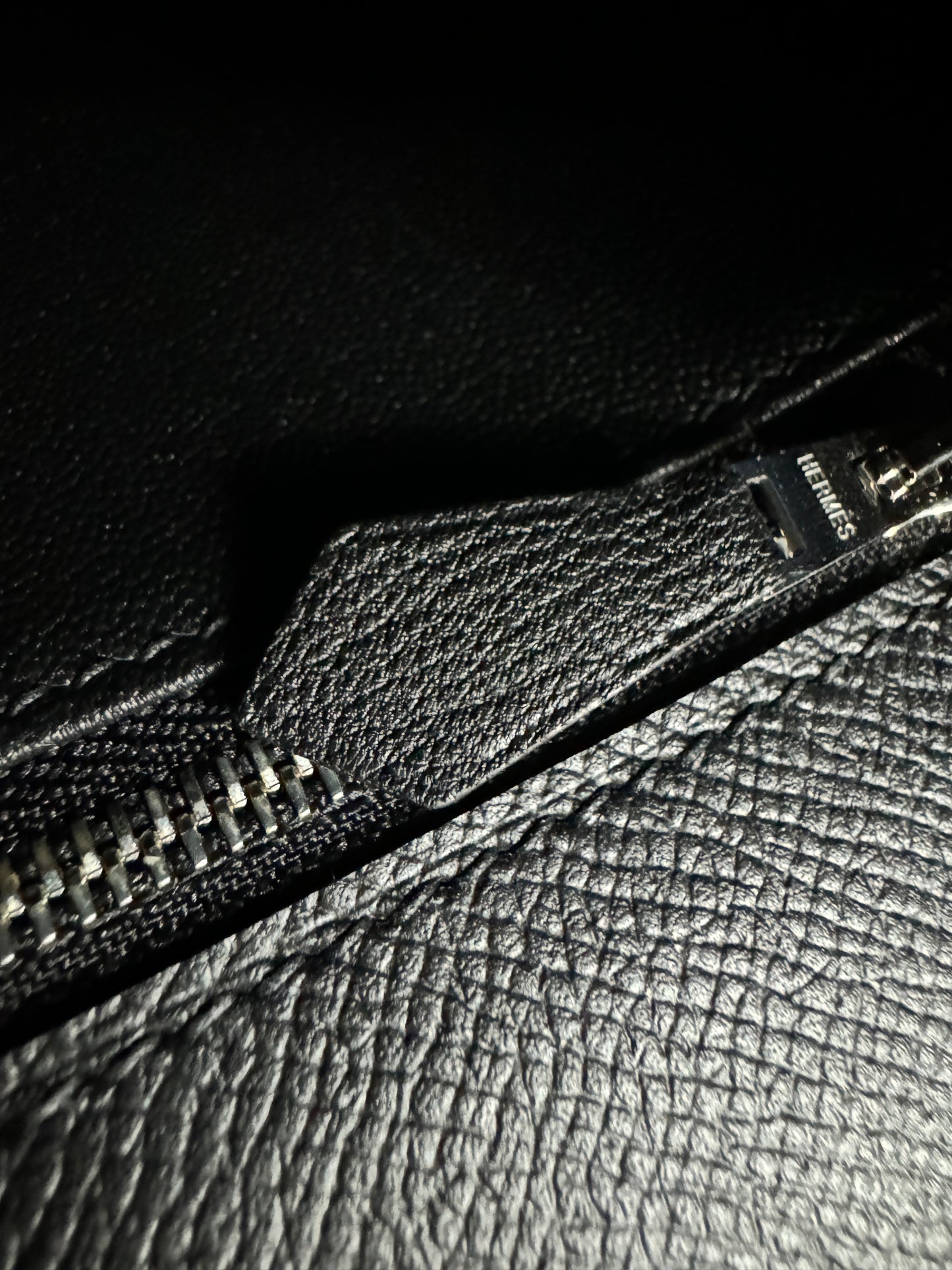 HERMES Kelly 25 黑銀 Epsom Noir