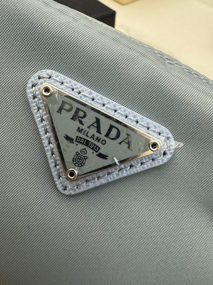 PRADA Re-nylon Necessaire 粉藍色 代工廠原單渠道貨