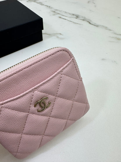 CHANEL 吐司零錢包 22B櫻花粉