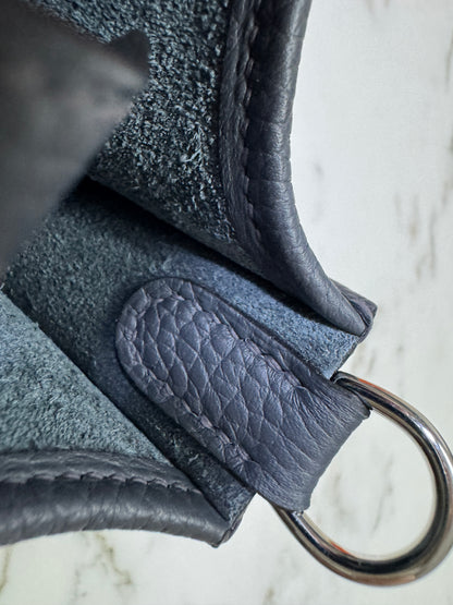 HERMES Mini Evelyn 石板灰銀扣 85 Ardoise PHW