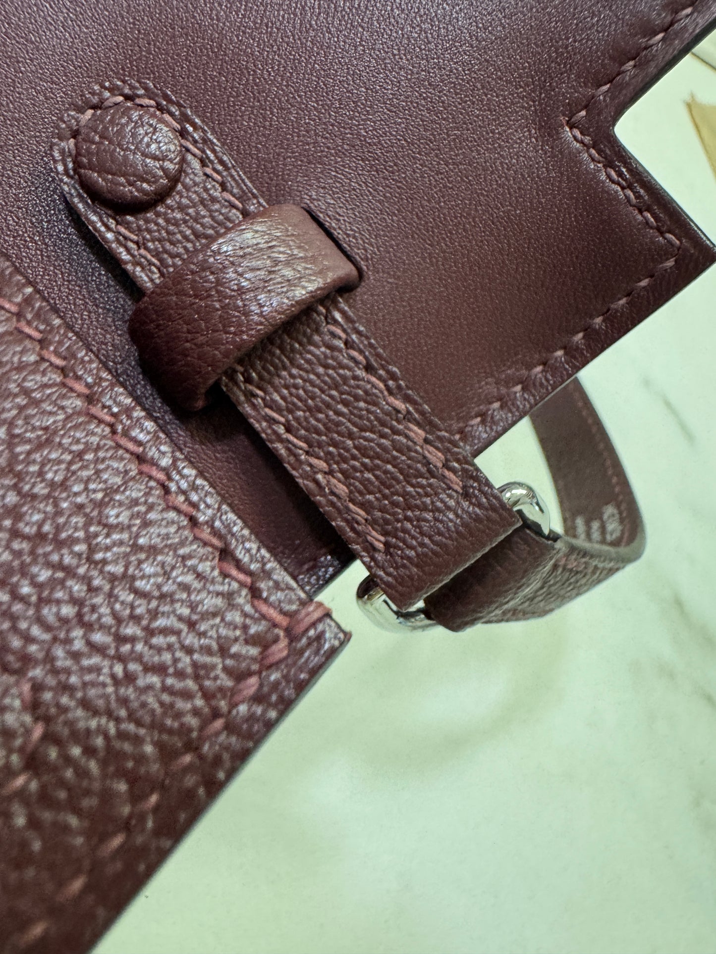 HERMES Kelly Elan 山羊皮 愛馬仕紅 Rough H PHW