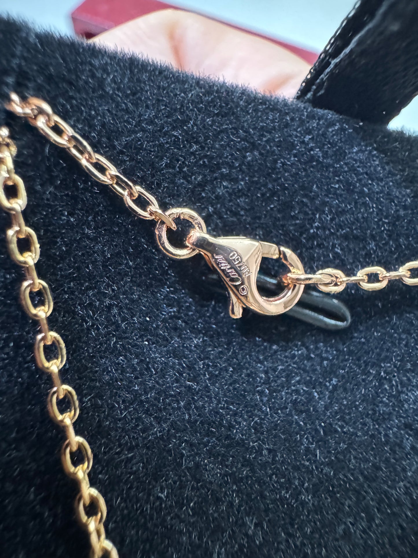 CARTIER Love Necklace 滿天星小圓餅項鏈 玫瑰金