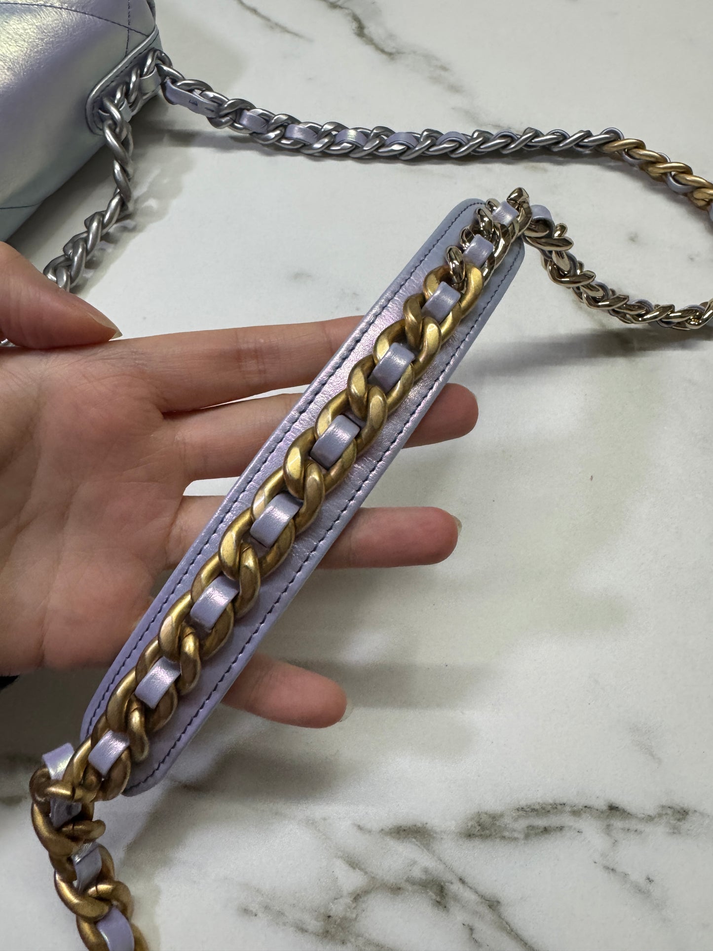 CHANEL 19 Bag Small 22P幻彩紫 小號