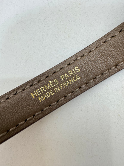 HERMES Mini 2424 大象灰金扣 Evercolor Etoupe GHW