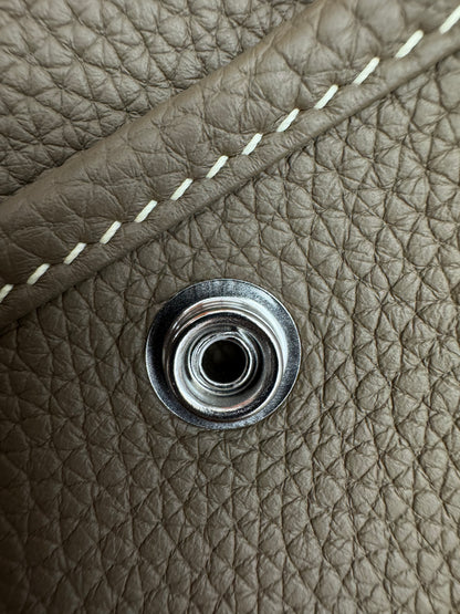 HERMES Evelyne 23 大象灰銀扣 Etoupe TC PHW