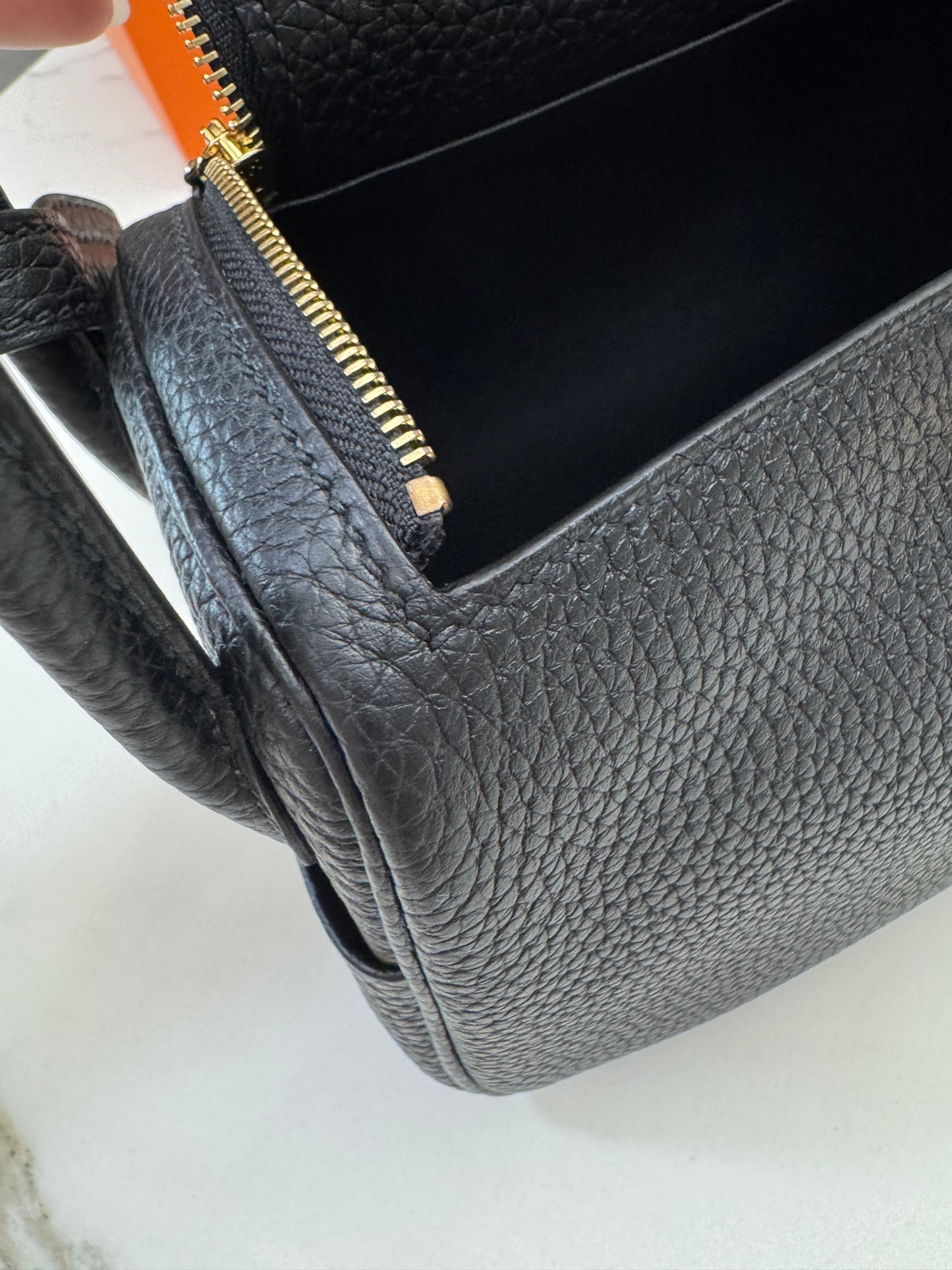 HERMES Mini Lindy II 黑金 Nior TC GHW