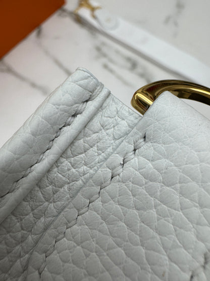 HERMES Evelyn29 新白色金扣 0U New White GHW