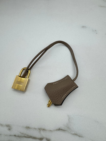 HERMES Kelly 25 斑鳩灰金扣 內縫 Togo 81 Gris Tourterelle GHW
