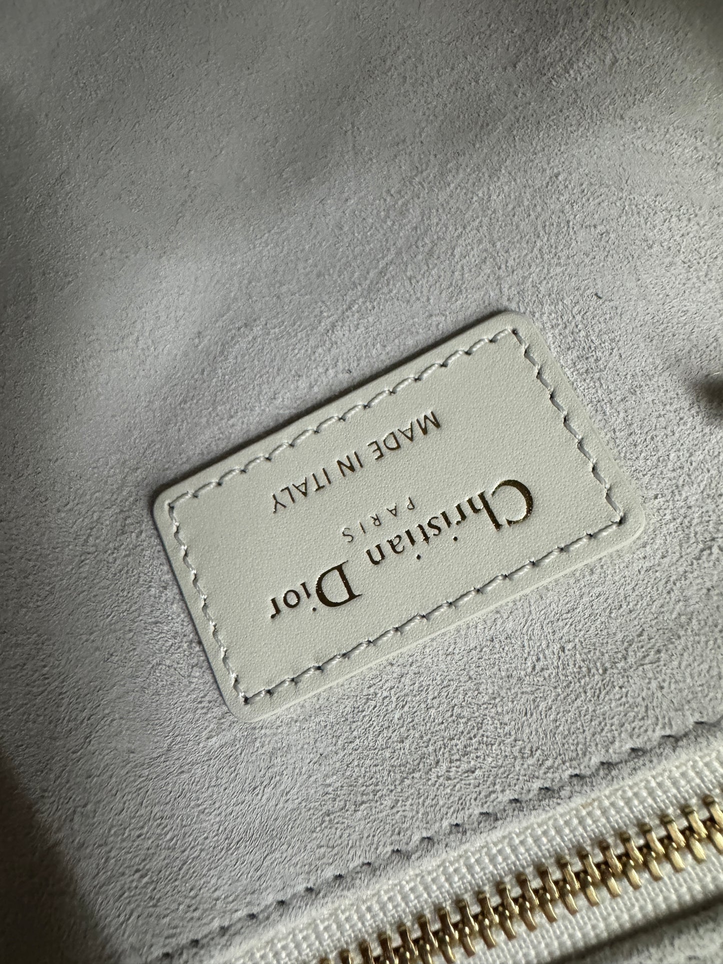 DIOR 全皮 Book Tote 奶白色小號