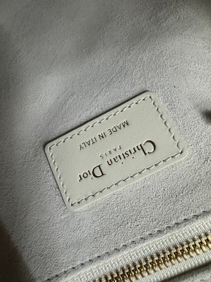 DIOR 全皮 Book Tote 奶白色小號