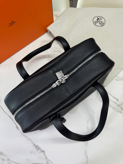 HERMES Victoria II 35 黑銀 TC