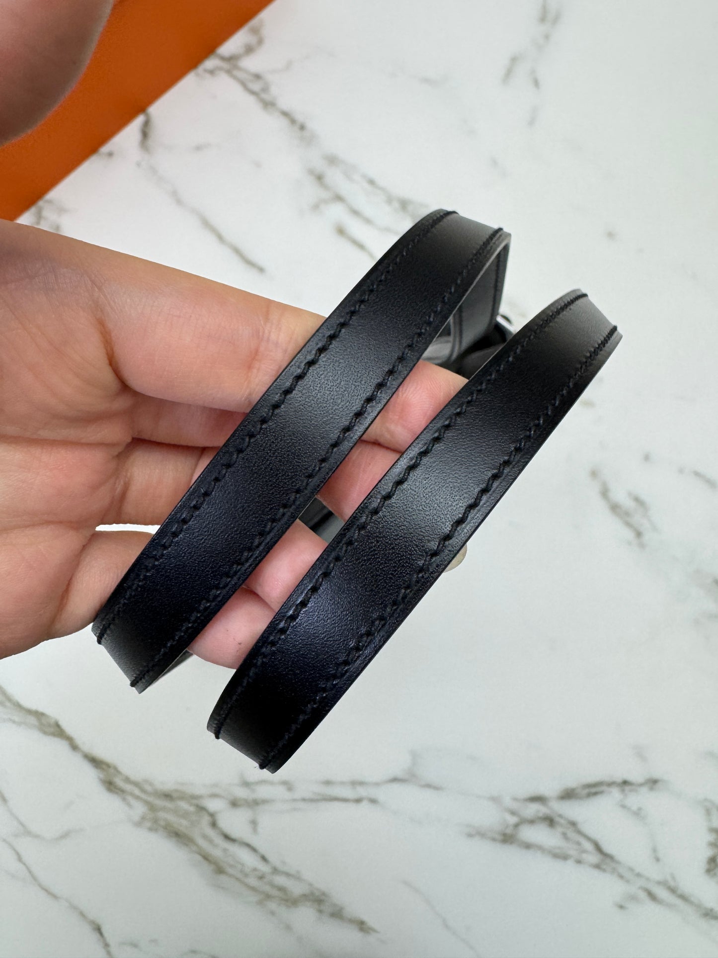 HERMES Tablier 熊貓色