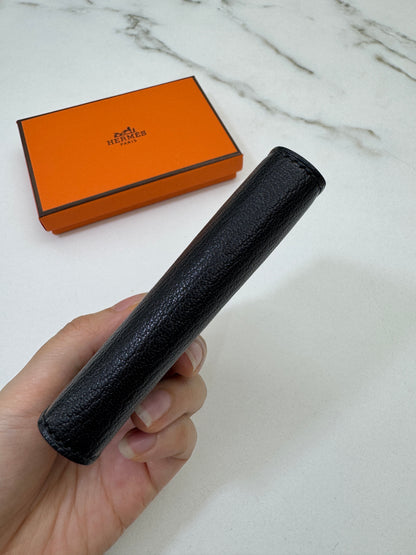 BEARN Mini Wallet 黑色山羊皮 Noir Chevre Mysore PHW