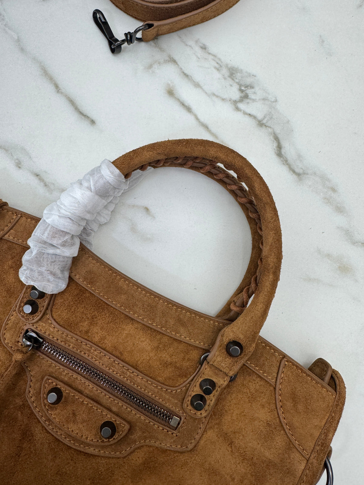 BALENCIAGA Le City Small 焦糖麂皮