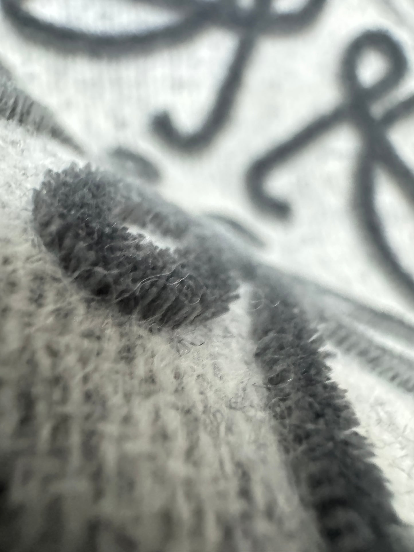 LOEWE Scarf 淺灰 3D Logo 180cm