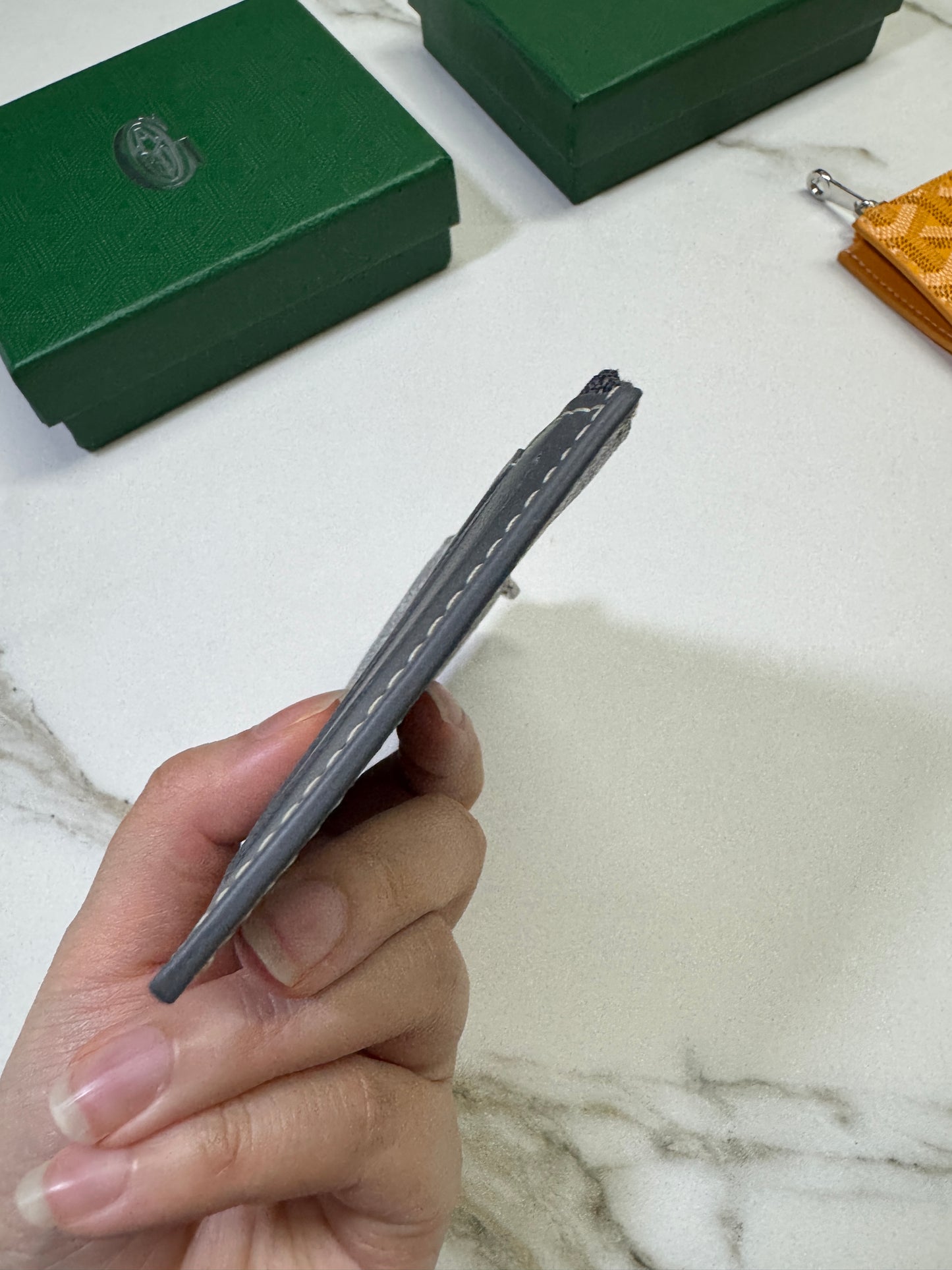 GOYARD Bourbon Zipped Cardholder 灰色