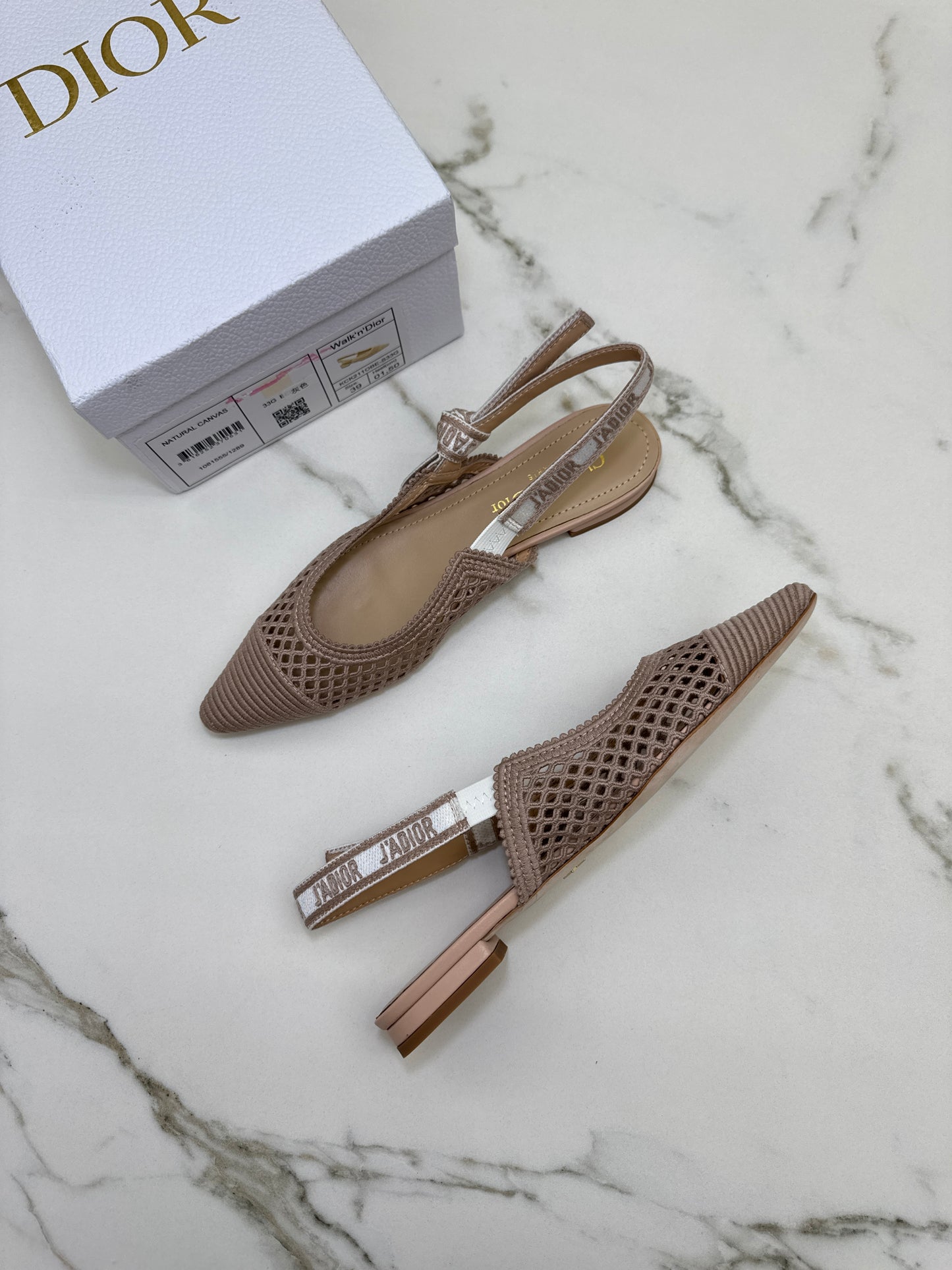 DIOR J’adior Slingback 裸粉鏤空