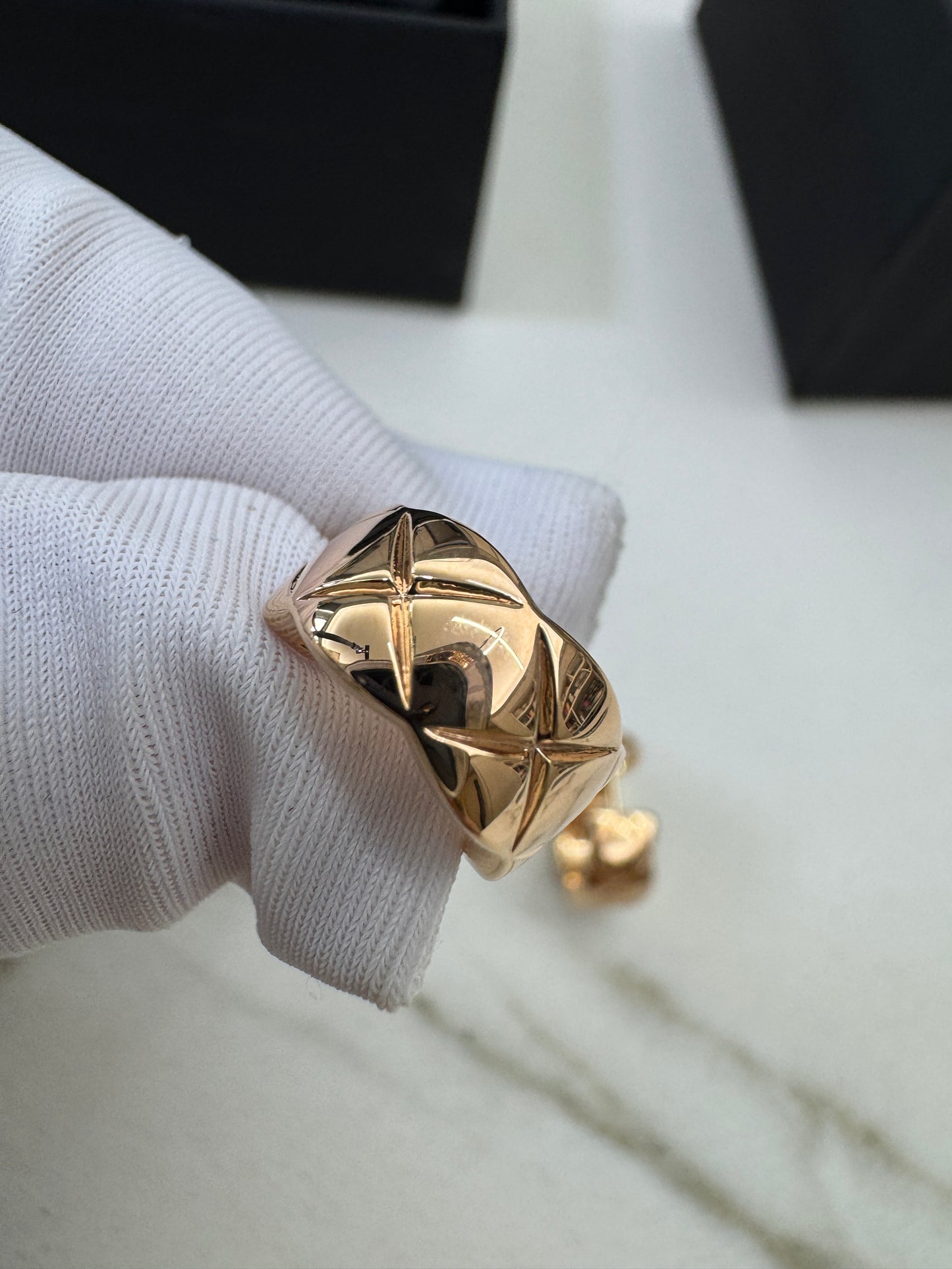 CHANEL Coco Crush 玫瑰金耳環