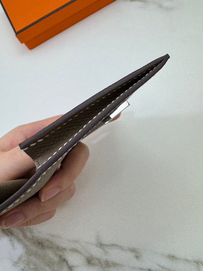 HERMES Bearn Mini Wallet 散紙位 大象灰銀扣 Epsom PHW