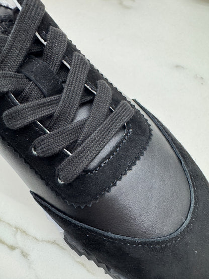 HERMES Bouncing 運動鞋 黑色皮面