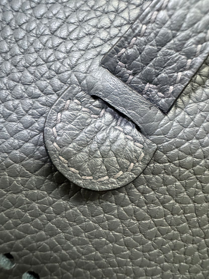 HERMES Mini Evelyn 石板灰銀扣 85 Ardoise PHW
