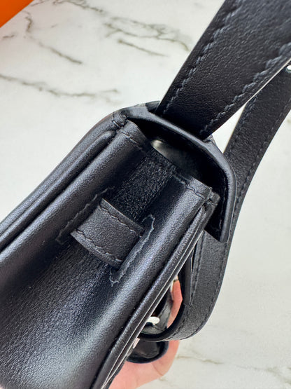 HERMES Kelly Moove 黑銀 Swift Noir PHW