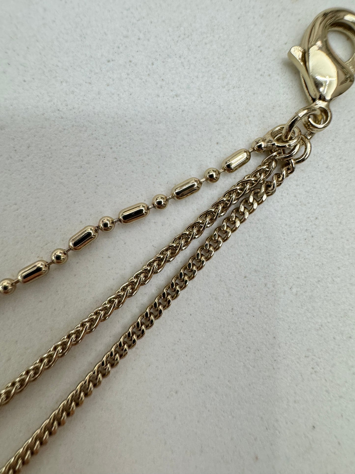 DIOR 暗金色三層手鏈 Bracelet