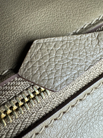 HERMES Mini 2424 大象灰金扣 Evercolor Etoupe GHW