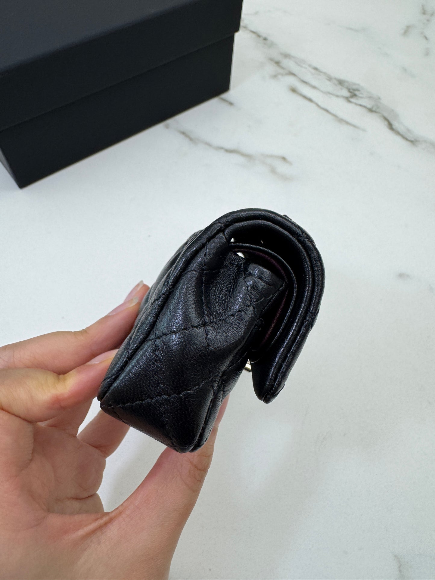 CHANEL 迷你CF包掛 黑色