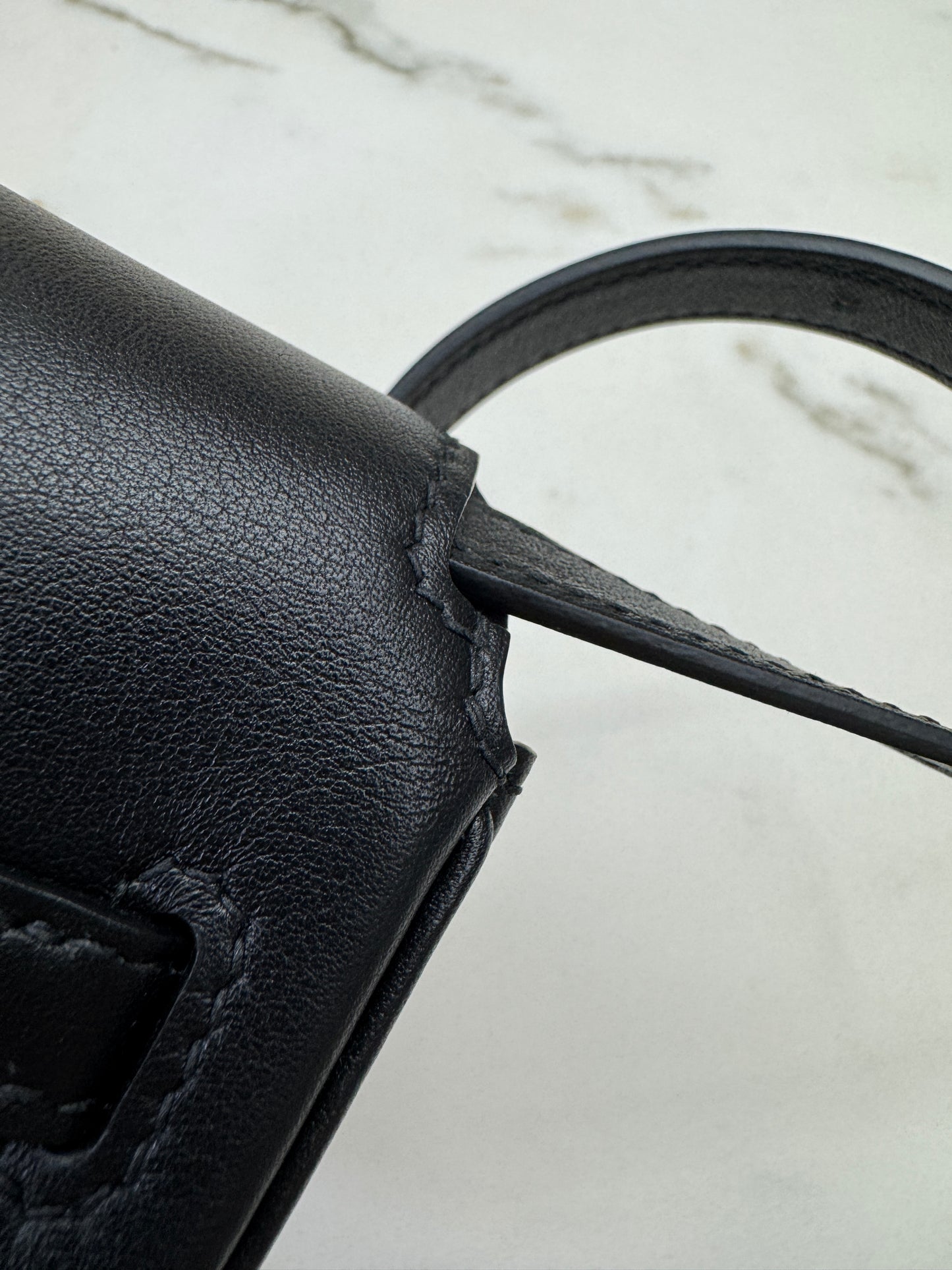 HERMES Kelly Moove 黑銀 Swift Noir PHW