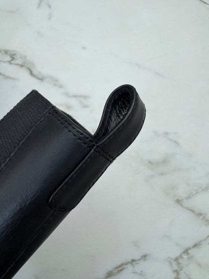 CHANEL 22C 漆皮拼牛皮 切爾西短靴 Chelsea Boots