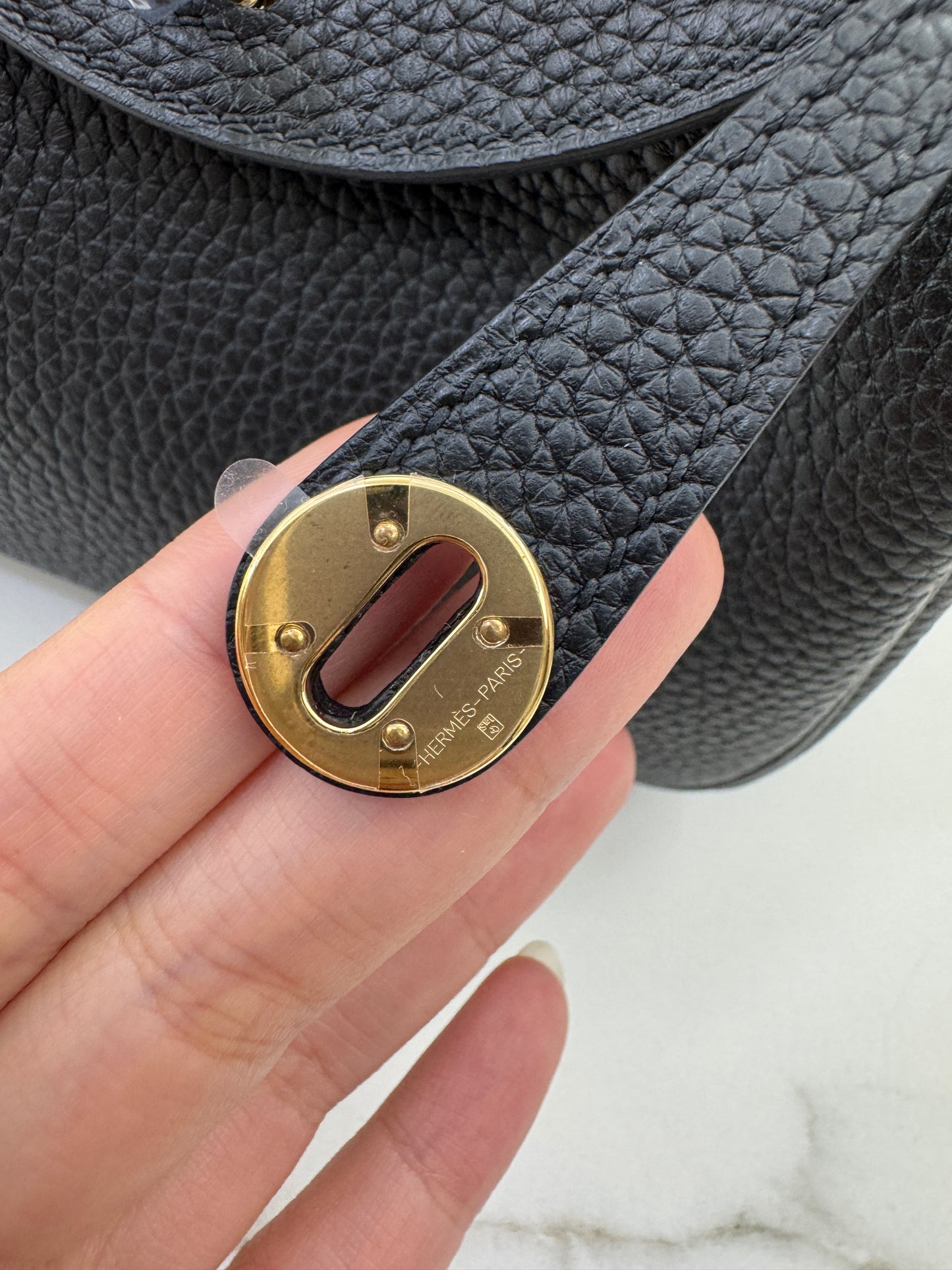 HERMES Mini Lindy I 黑色 Noir GHW