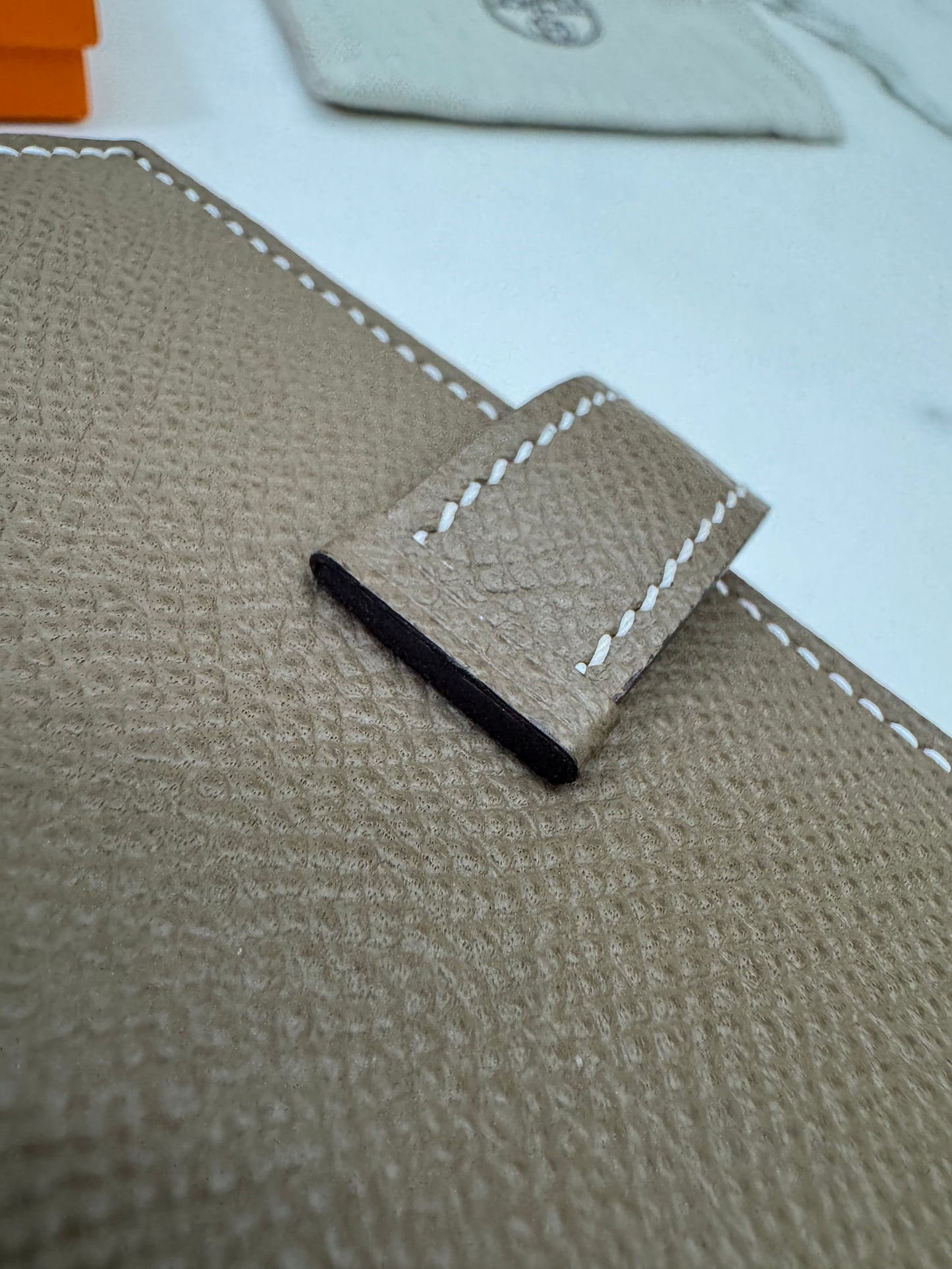 HERMES Bearn Mini Wallet 帶散紙位 大象灰金扣 Etoupe GHW