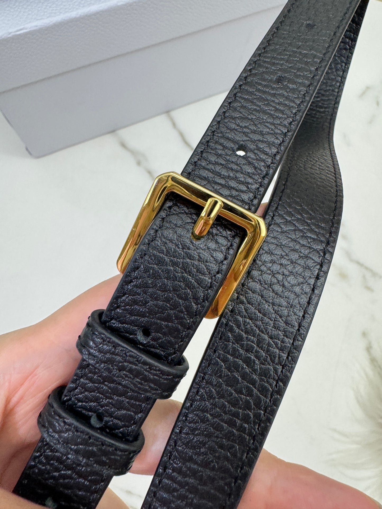 DIOR Signature 全皮小水桶