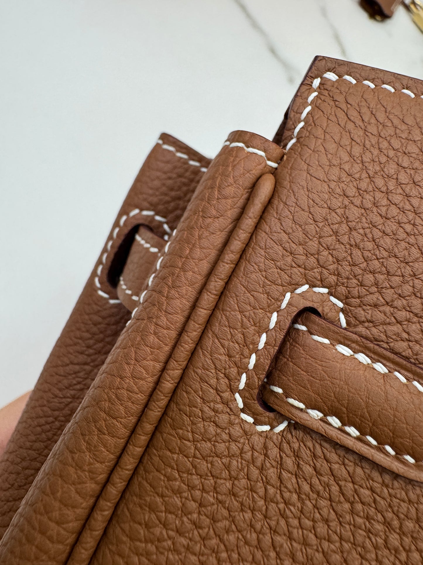 HERMES Birkin 25 金棕色金扣 Togo Gold GHW