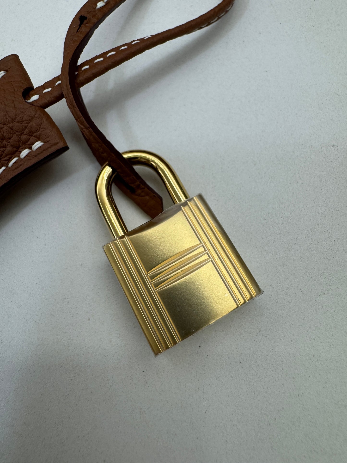 HERMES Birkin 25 金棕色金扣 Togo Gold GHW