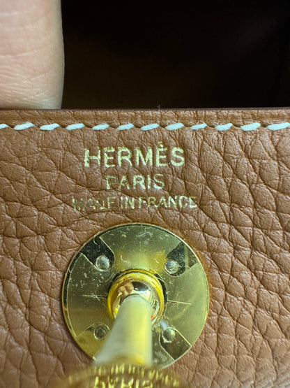 HERMES Mini Lindy 金棕金扣 Gold TC GHD