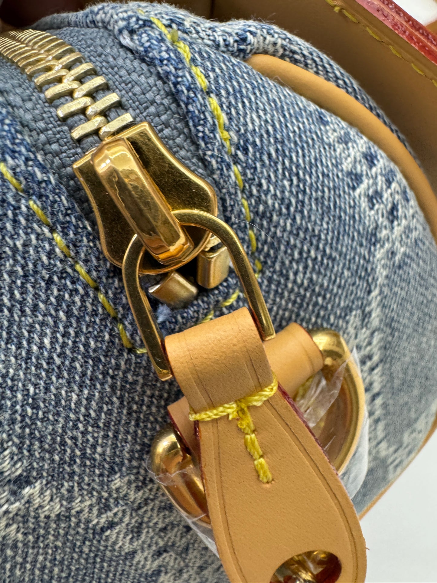 LV Nano Speedy 棋盤格牛仔