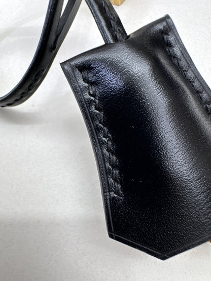 HERMES Kelly 25 黑色外縫金扣 Box Leather Sellier Noir GHW