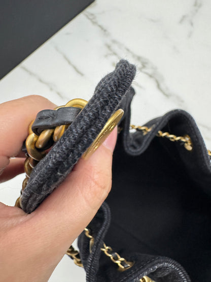 CHANEL 25Bag 黑色牛仔 Small