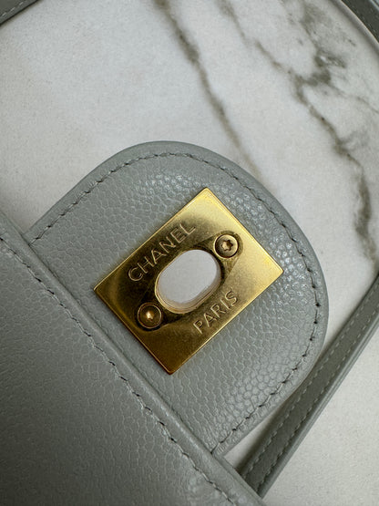 CHANEL Preppy Coco 灰綠色 Small