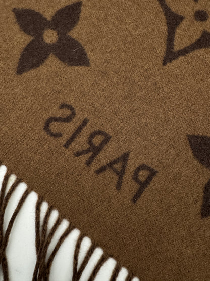 LV Reykjavik Scarf Marron Fonce 100% Cashmere
