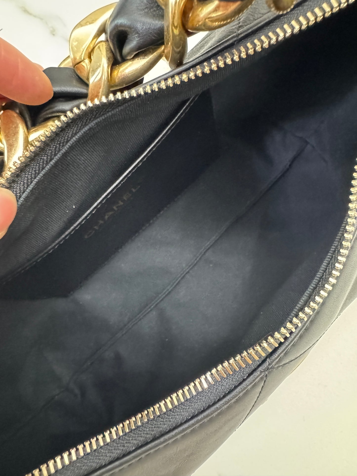 CHANEL 25K 粗鏈Hobo Small