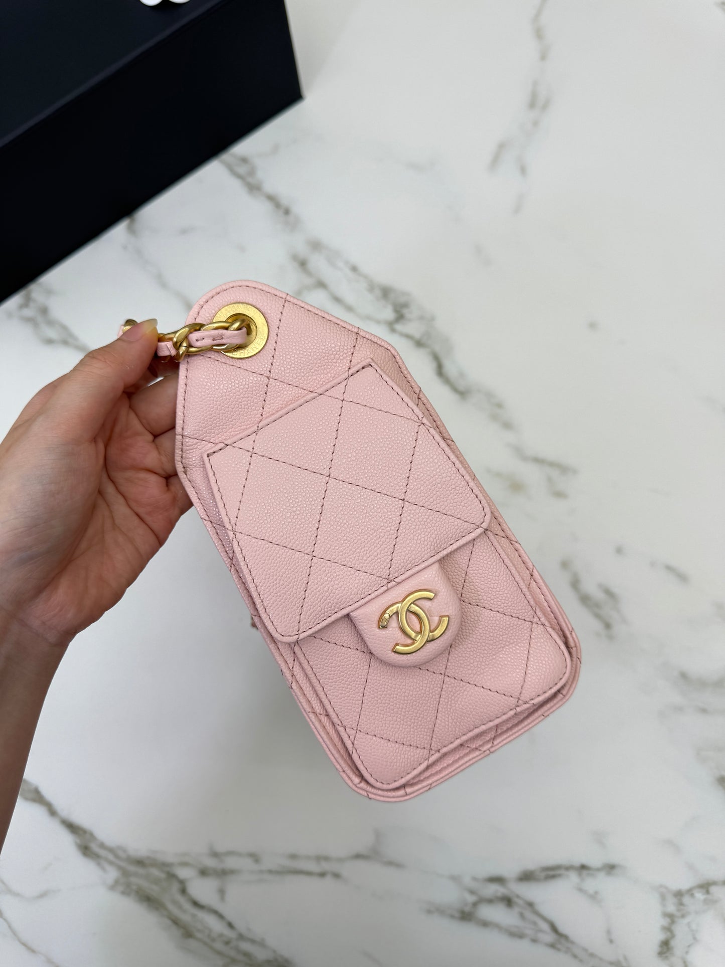 CHANEL Mini 25Bag 26P櫻花粉