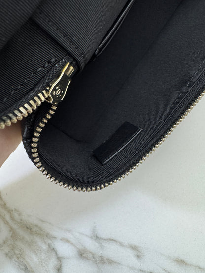 CHANEL 25P 拉絲金扣 LP盒子包