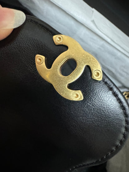 CHANEL 23K Kelly Nano Black