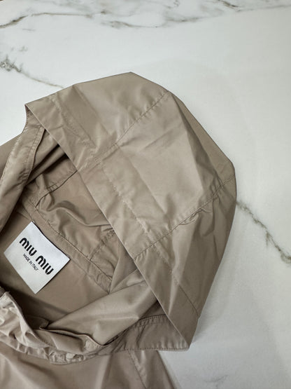 MIU MIU 淺卡其色短款風衣