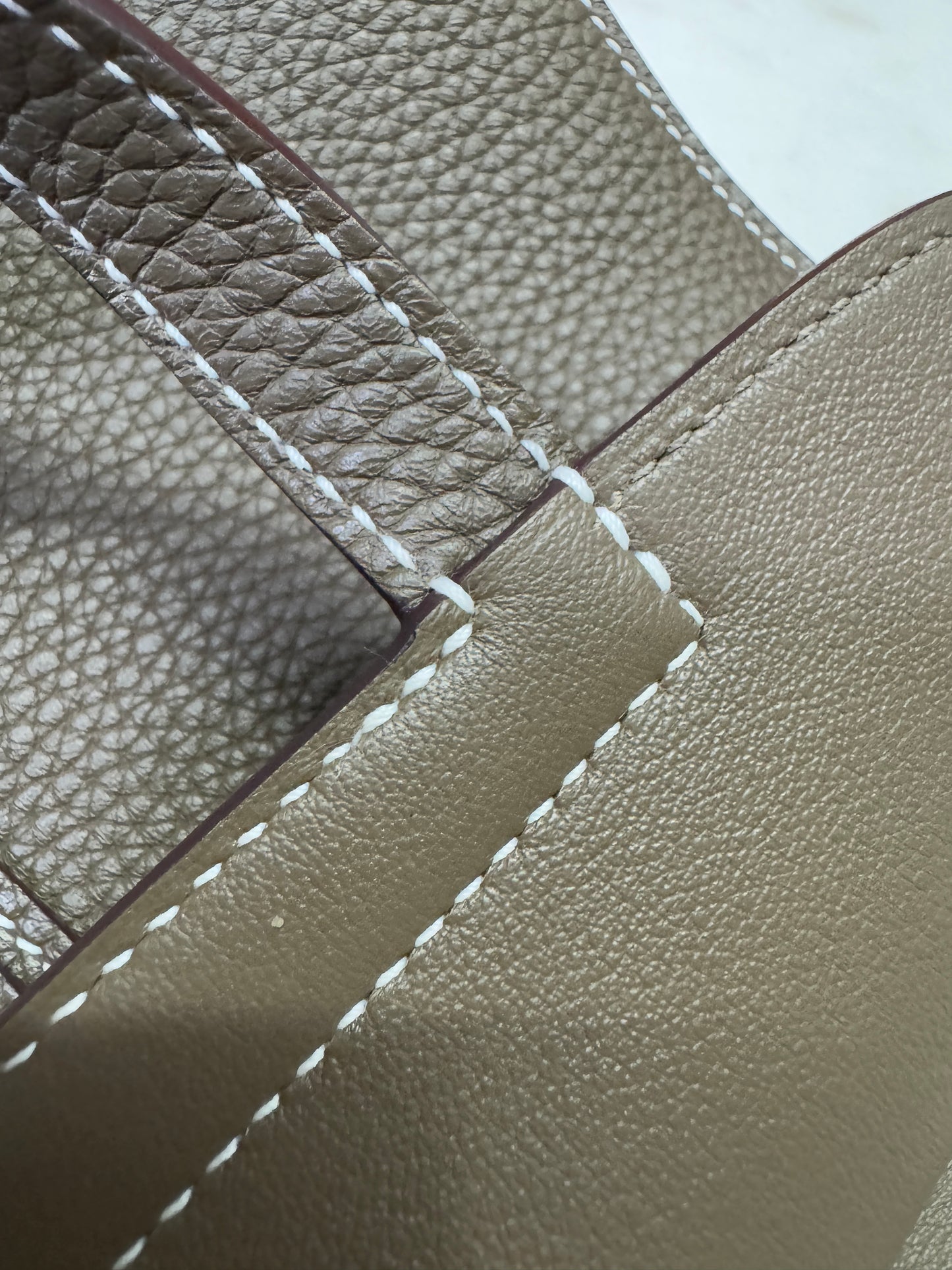 HERMES Halzan 25 大象灰金扣