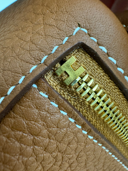 HERMES Mini Lindy 金棕金扣 Gold TC GHD